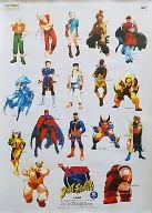 B2 sales promotion poster "SS Soft Xmen vs. STREET FIGHTER -X-MEN vs. STREET FIGHTER -"