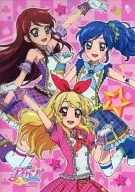 A4 Clear Poster Hoshimiya Strawberry & & Shibukiran & Aoi Kiriya "Aikatsu!!" idol Lesson Clear Poster Award Limited to official shops