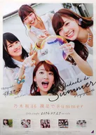 B2 announcement special poster Nogizaka46 jacket Type-B "CD-Barefoot Summer" Nationwide handshake event venue limited random exchange