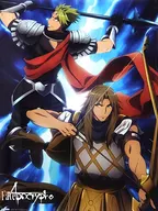 描き下ろしB3クリアポスター 赤のライダー＆黒のアーチャー 「Fate/Apocrypha Blu-ray Disc Box I」 アニメイト購入特典
