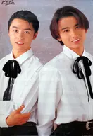 ポスター KinKi Kids(衣装：白・黒リボン) 1995年