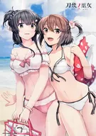 Predefinição : Shizumayoshi Nori Ilustração com B2 Cloth Poster Kanami & Maiginu "Blu-ray/DVD Toushi no Miko" Sofmap Total Purchase Privilege