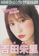 A3選挙ポスター 吉田朱里(NMB48) 「AKB48 53rdシングル世界選抜総選挙～世界のセンターは誰だ?～」 AKB48グループショップ予約限定