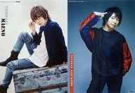 A2 Double-Sided Poster 2-Pack Set (4-fold) Tomoaki Maeno / Souma Saito & Tetsuya Kakihara / Yuma Uchida Roman Album Voice Anage No. 38 Appendix