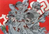 Original A3 Clear Posters Leukoscitos "Cells at Work! Café" Pre-pre-pre-pre-pre-