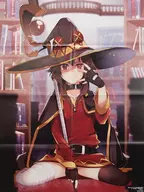 B2ポスター(八つ折) めぐみん(hatsuko) 「続・この素晴らしい世界に爆焔を!」 月刊コミックアライブ 2019年4月号付録2