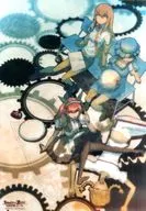 [A la Carte] A3 Clear Poster Red 莉栖 Makise & Mayuri Shiina & 未穂 Dome Akiba & Amane 鈴羽 "PSP Soft Steins ; Gate - シュタインズ Gate - Hiyoku Koori no Darin Limited Edition Famitsu DX Pack" special gift included in package