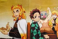 両面ピンナップポスター(二つ折) 集合 「劇場版 鬼滅の刃 無限列車編/劇場版 Fate/Grand Order -神聖円卓領域キャメロット- 前編 Wandering； Agateram」 月刊ニュータイプ 2021年1月号綴じ込み付録