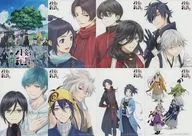 Set of 8 mini posters "Blu-ray/DVD-Box Technologies TOUKEN RANBU HANAMARU" Amazon Purchase benefits