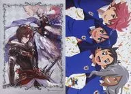 Both Sides A3 Pin Up Poster (Double Fold) Sandalphon & Lucifer / Set "GRANBLUE FANTASY - Granblue Fantasy - / INAZUMA ELEVEN Orion Stamp" PASH! The April 2019 issue Binding Supplement