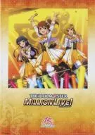 B4 Clear Poster MILLION LIVE! "CD THE IDOLM@STER Series 15th anniversary commemorative song Nandomo Waraou MILLION LIVE!" Animate Purchase benefits