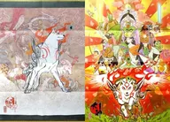 [A La Carte] B2 Special set of 2 kinds of posters "PS4 Soft Okami superb view version Kozutsumi" special bonus included with the set