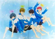 Collection of two sided A1 posters (8 folds) "Eiga High Speed! -Free! Starting Days-/K RETURN OF KINGS" spoon. 2 di vol. 7 Appendix