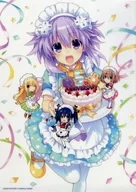 A3クリアポスター ネプテューヌ＆ベール＆ノワール＆ブラン イラストコレクション 「くじ引き堂 超次元ゲイム ネプテューヌ ねぷねぷオンラインくじ」 B-3賞