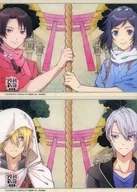 Ending A4 Clear Poster 2-Pack Set (4 people) "Special TOUKEN RANBU HANAMARU ~ Setsugetsuka ~ Hanano Maki" Theater Goods