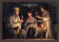 Mini Clear Poster (A3) A. Erwin & Levi, Commander & Hanji Zoe "Attack on Titan"