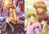 A3サイズクリアポスターセット 集合(メインヒロイン3人+だんご/月宮あゆ) 「鍵福袋 -2022-Winter-」 Kanon/AIR/CLANNAD賞 ビジュアルアーツ冬フェス2022グッズ