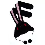 General-Purpose Black General-Purpose Rabbit Round Cover Cap "Chuck's GP"