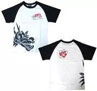 Kanjani8 (SUPER EIGHT) Raglan T-shirt white "Kanjani8 Nationwide 1-st Tour 2∞ 6 (2006)"