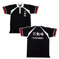 Fudo Mine Uniform-Style Polo Shirt Black M Size "THE PRINCE OF TENNIS" Jump Festa 2003 Goods