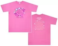 Yukari Tamura T-Shirt Pink L Size "Yukari Tamura LOVE LIVE 2012 * I Love Rabbit *"