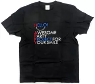 Hello! Project Tour T-Shirt Black L Size "Hello! Project 2015 WINTER ～ DANCE MODE! ～ / HAPPY EMOTION!"