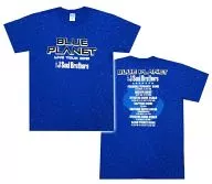 J Soul Brothers BLUE PLANET Tour T-Shirt Blue M size "J Soul Brothers LIVE TOUR 2015" BLUE PLANET "