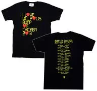 BUMP OF CHICKEN I LOVE WILLPOLIS T-shirt black XS size "BUMP OF CHICKEN 2013 TOUR 『 WILLPOLIS 』"