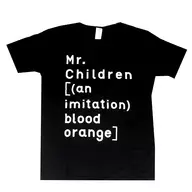 Mr. Children T-Shirt Tour Logo Black L Size "Mr. Children [(an imitation) blood orange] Tour"