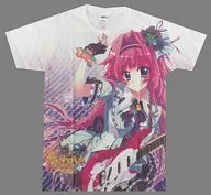 Ver. Albaricoque Pasta! Camiseta de gráfico completo blanco de tamaño libre "Koi ga sakukoro sakura doki" Pasta! -PALETTE PREMIUM FESTA - productos