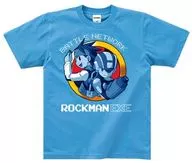 MEGA MAN T-Shirt Blue M Size "Battle Network Rockman EXE"