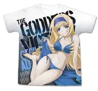 Cecilia Alcott Full Graphic T-Shirt Nose art Style Ver. White L Size 「 IS  」