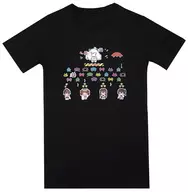 北方棲姫＆一航戦 Tシャツ ブラック 男性フリーサイズ 「艦隊これくしょん～艦これ～×SPACE INVADERS」