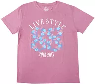 Namie Amuro Tour T-Shirt Flower Pink L Size "namie amuro LIVE STYLE 2016-2017" fan space members only