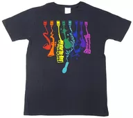 Mr. Children ヒカリノアトリエ 8-color rainbow T-shirt black L size "Mr. Children Hall Tour 2016 rainbow" additional goods