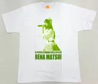 Matsui Rena T-shirt live photo ver. white L size "Matsui Rena SKE48 Graduate Concert in Estadio Toyota ~ 2588 DAYS ~" Graduate Commemoration Goods Group Shop Limited