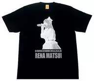Matsui Rena T-shirt Live Photo Ver. Black L size "matsui Rena SKE48 Graduation Concert in Toyoda Stadium - 2588 DAYS -" Graduation Memorial Goods Group Shop Limited