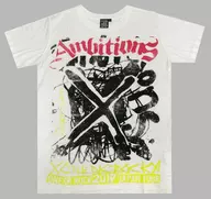 ONE OK ROCK Tシャツ-D(Spray) ホワイト Lサイズ 「ONE OK ROCK 2017 “Ambitions” JAPAN TOUR」