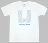 T-Shirt White L Size "UCHIDA MAAYA 2nd LIVE 『 Smiling Spiral 』"