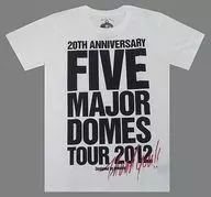 安室奈美恵 Tシャツ ホワイト サイズ1 「namie amuro 5 Major Domes Tour 2012 ～20th Anniversary Best～」