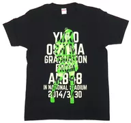 大岛优子毕业纪念T恤黑色L尺寸