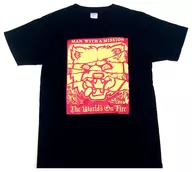 Man with a Mission W. O. F Tour T-shirt LINE ver. Navy blue L size "Man with a Mission presents" The World's On Fire TOUR 2016 "limited to additional performance