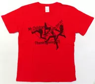 Mr.Children JUMP Tシャツ レッド XLサイズ 「Mr.Children DOME＆STADIUM TOUR 2017 Thanksgiving 25」