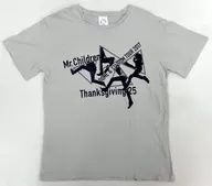 Mr.Children JUMP Tシャツ シルバーグレー XLサイズ 「Mr.Children DOME＆STADIUM TOUR 2017 Thanksgiving 25」