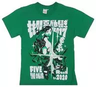 Kyoka Ariyasu (Momoiro Clover Z) T-shirt Green S-size "Momokuro Natsu No Bakakai 2017 -FIVE THE COLOR Road to 2020 - Estadio de Tokio Tournament"