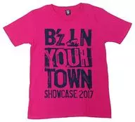 B’z ツアーTシャツ ピンク Lサイズ 「B’z SHOWCASE 2017 -B’z In Your Town-」
