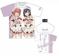 Vigne & Satania Full Graphic T-Shirt White Men L Size "Gabriel Drop Out"