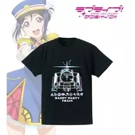 Happy Party Train Hologram T-Shirt Black Men's M Size 「 Love Live! Sunshine!! 」