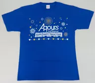 Aqours T-Shirts (SAITAMA) Blue S size "LoveLive! Sunshine! Aqours 2nd LoveLive! HAPPY PARTY TRAIN TOUR"