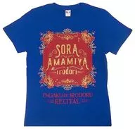 Sora Amamiya Venue Color T-Shirt Blue XL Size "LAWSON presents Sora Amamiya Music recital" Tokyo Venue Limited